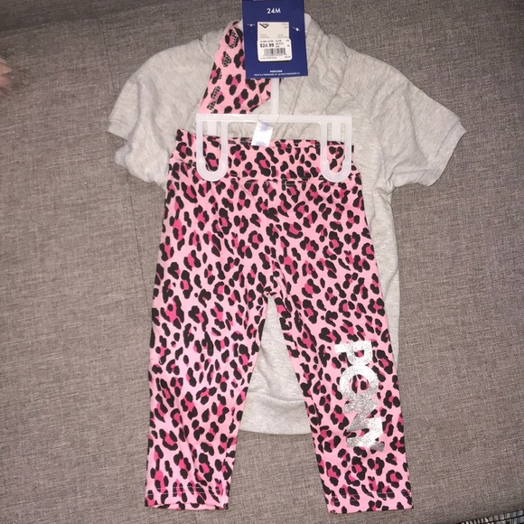 PONY Pink & Gray Matching Set (Baby Girl) NWT - Picture 2 of 4